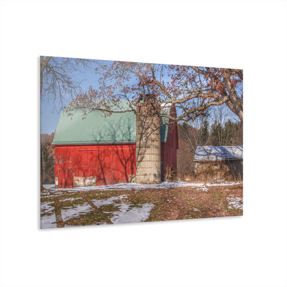U R There Photography Webster Road Red II Rustic Farmhouse Acrylic Wall Print