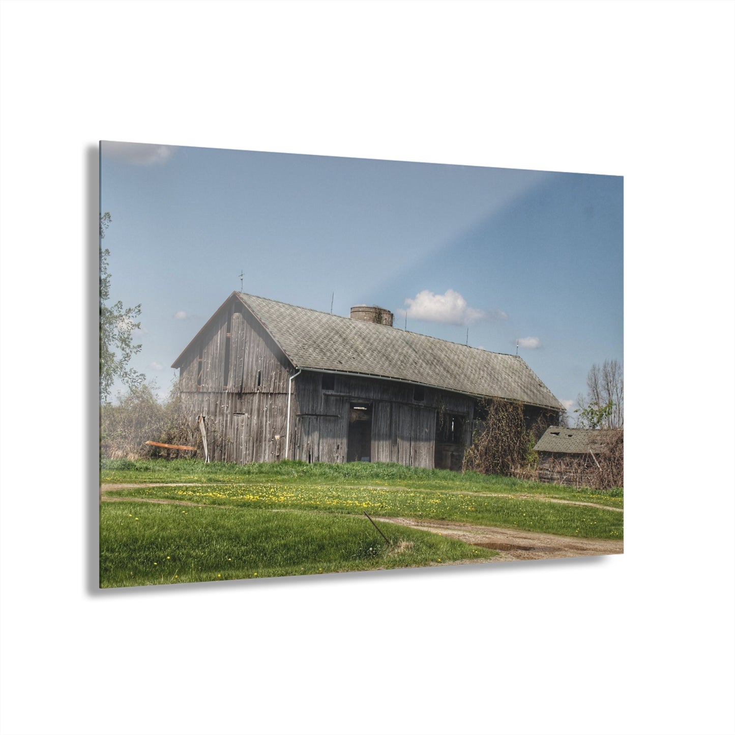 U R There Photography Wilder Road Grey II Rustic Farmhouse Acrylic Wall Print
