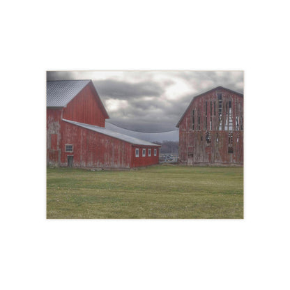 U R There Photography Church Road Reds Rustic Farmhouse Decorative Ceramic Tile