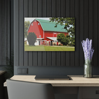 U R There Photography Stewart Road Red II Rustic Farmhouse Acrylic Wall Print