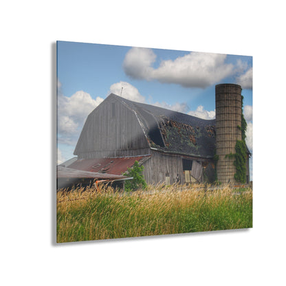 U R There Photography Millington Forgotten Grey Rustic Farmhouse Acrylic Wall Print