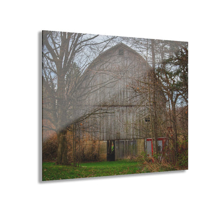 U R There Photography West Murphy Lake Road Grey Rustic Farmhouse Acrylic Wall Print