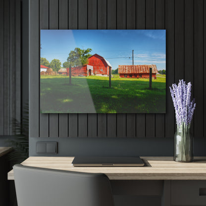 U R There Photography Frances Road Reds II Rustic Farmhouse Acrylic Wall Print