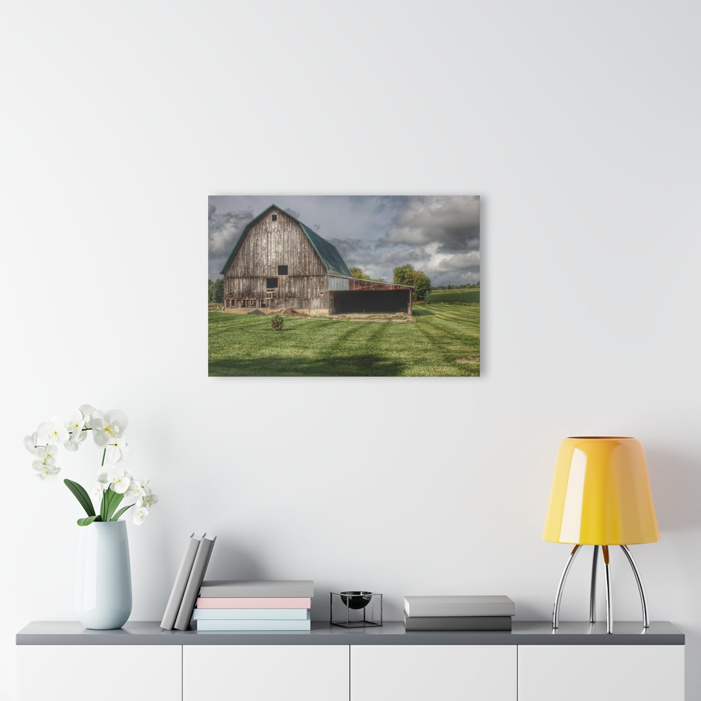 U R There Photography Bishop Grey II Rustic Farmhouse Acrylic Wall Print
