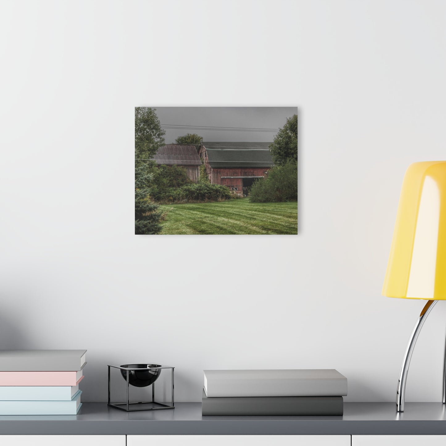U R There Photography Bowers Road Grey Duo II Rustic Farmhouse Acrylic Wall Print