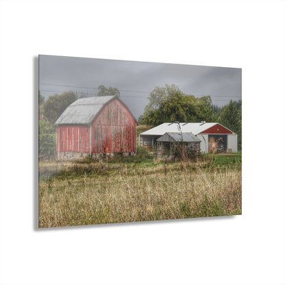 U R There Photography North Lake Road Red II Rustic Farmhouse Acrylic Wall Print