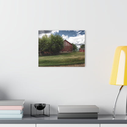 U R There Photography Five Lakes Red I Rustic Farmhouse Acrylic Wall Print