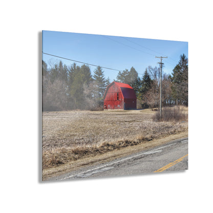 U R There Photography Maple Grove Little Red Rustic Farmhouse Acrylic Wall Print