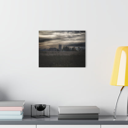 U R There Photography Across the Field on Brown City Road Rustic Farmhouse Acrylic Wall Print