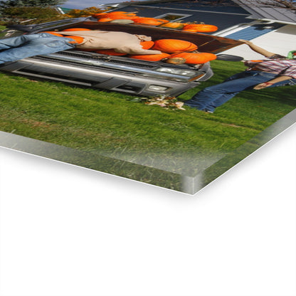 U R There Photography Lippincott Pumpkins Rustic Farmhouse Acrylic Wall Print