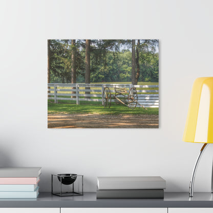 U R There Photography Thornville Buggy and Fence Rustic Farmhouse Acrylic Wall Print