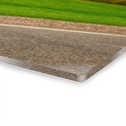 U R There Photography Galbraith Road Red Rustic Farmhouse Acrylic Wall Print