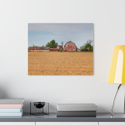 U R There Photography Volz Road Reds Rustic Farmhouse Acrylic Wall Print
