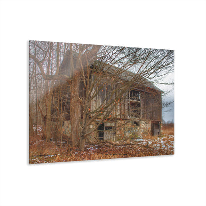 U R There Photography Norway Lake Hidden Grey II Rustic Farmhouse Acrylic Wall Print