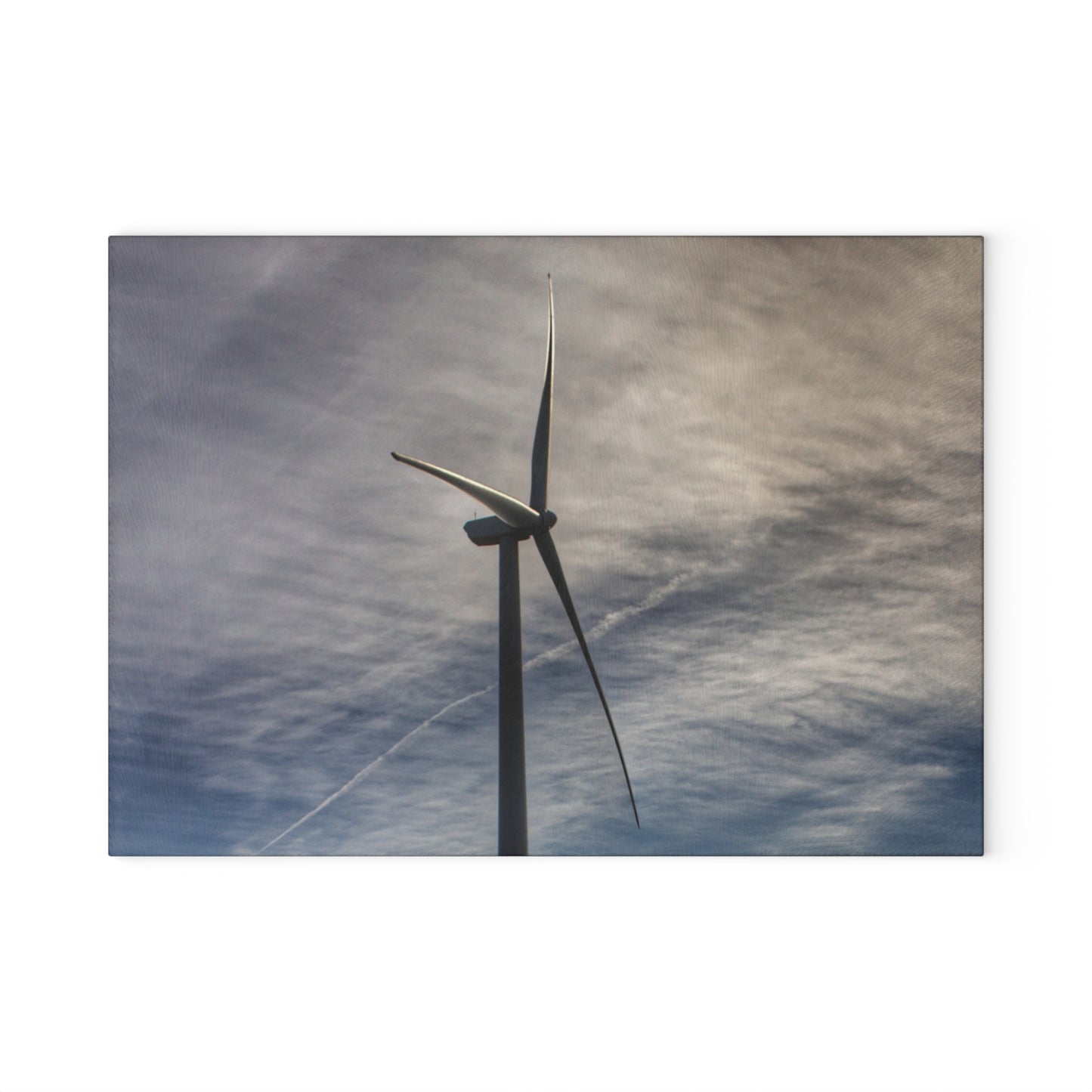 U R There Photography North Gera Road Windmill Rustic Farmhouse Tempered-Glass Cutting Board