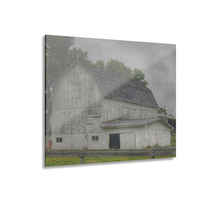 U R There Photography Columbiaville White Rustic Farmhouse Acrylic Wall Print