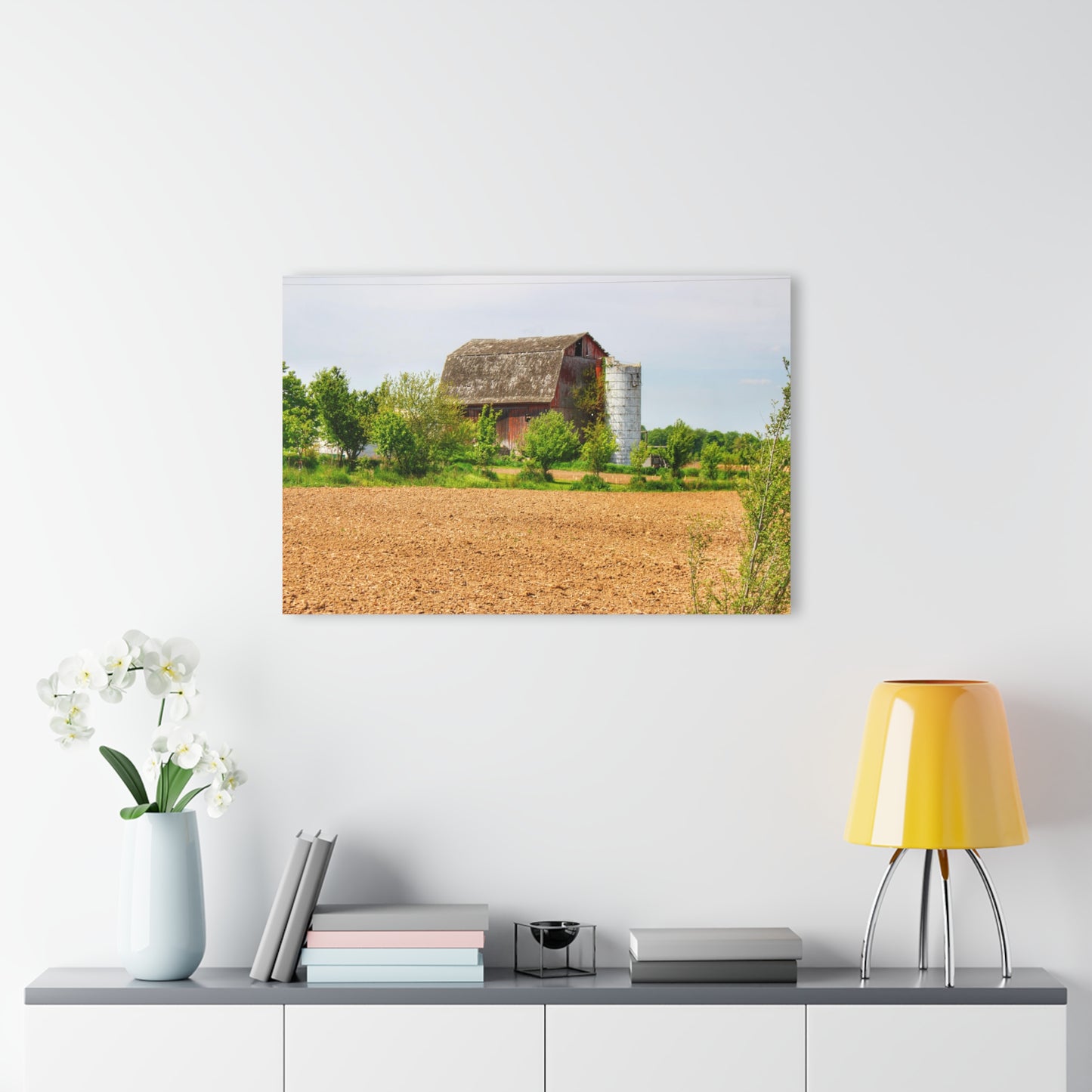 U R There Photography Colwood Road Old Red Rustic Farmhouse Acrylic Wall Print