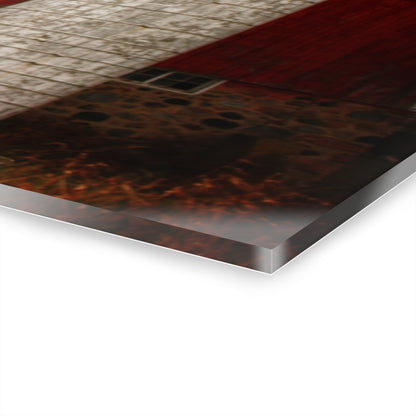 U R There Photography Hurds Corner Red III Rustic Farmhouse Acrylic Wall Print