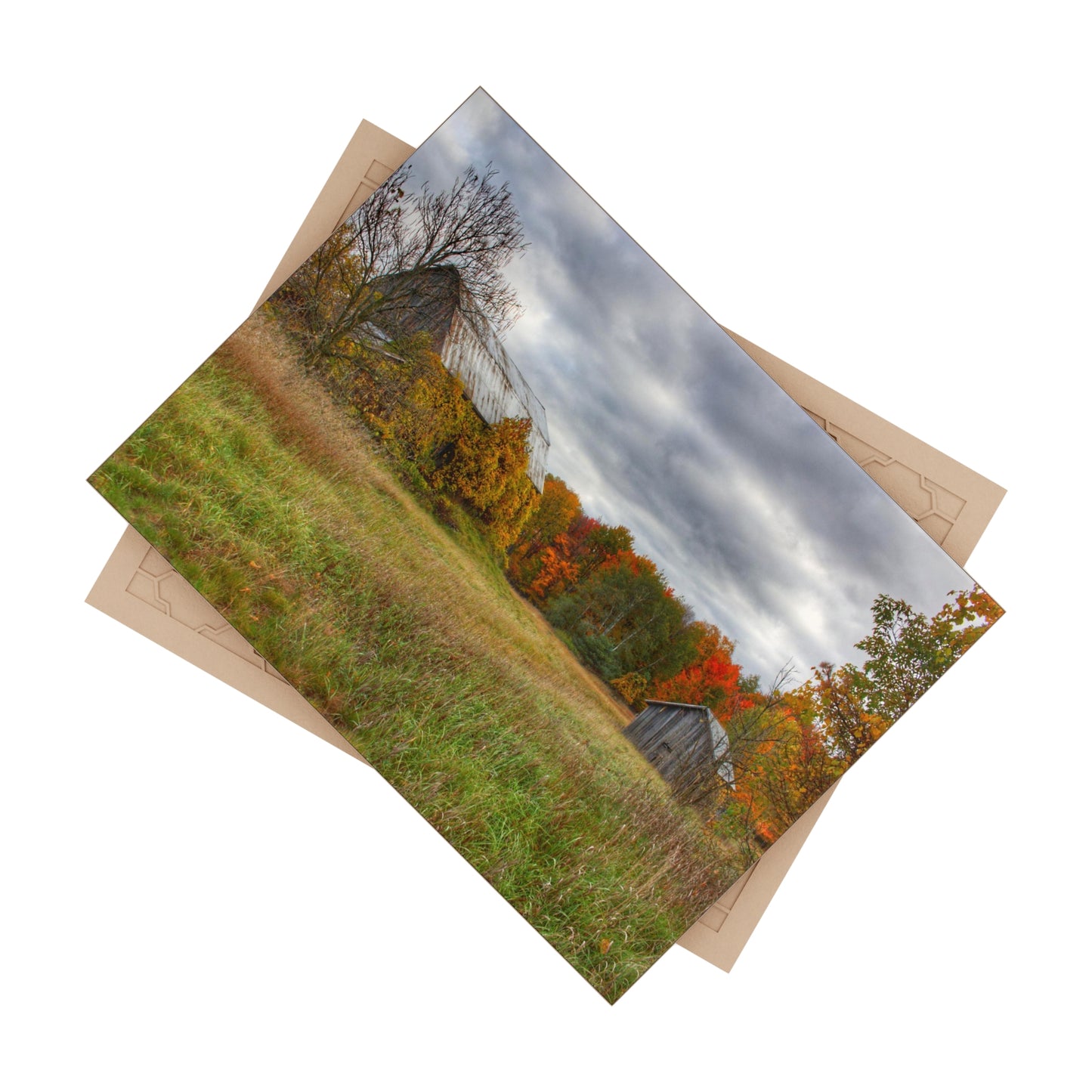 U R There Photography Church Road Grey and Little Grey Rustic Farmhouse Decorative Ceramic Tile