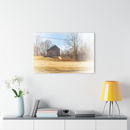 U R There Photography Klam Road Hillside Greys Rustic Farmhouse Acrylic Wall Print