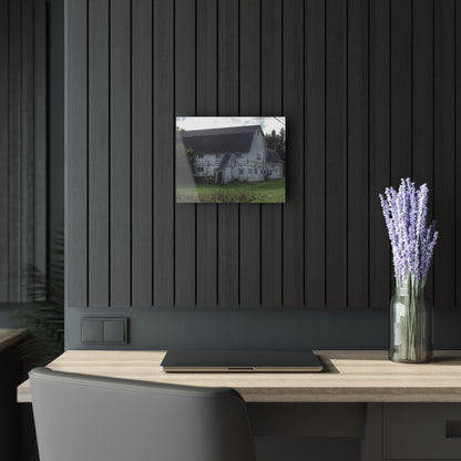 U R There Photography Metamora M-24 White Rustic Farmhouse Acrylic Wall Print