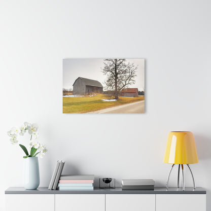 U R There Photography Roadside Greys Rustic Farmhouse Acrylic Wall Print