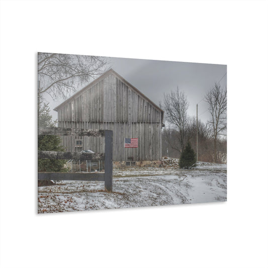 U R There Photography Sutton Road Patriot Grey I Rustic Farmhouse Acrylic Wall Print