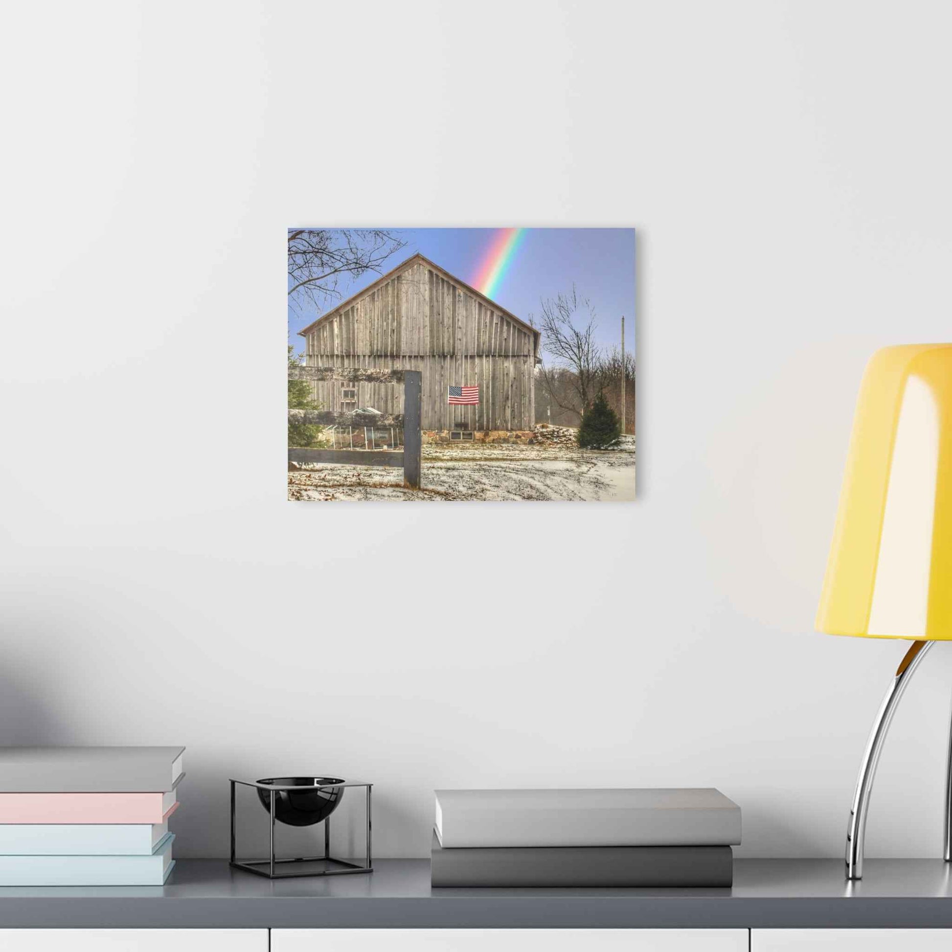 U R There Photography Barn Blessings on Sutton Road Rustic Farmhouse Acrylic Wall Print