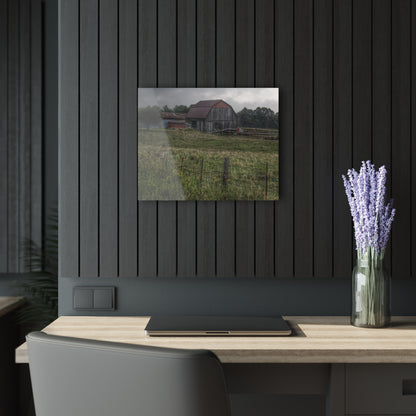 U R There Photography Newark Road Tilted Grey I Rustic Farmhouse Acrylic Wall Print