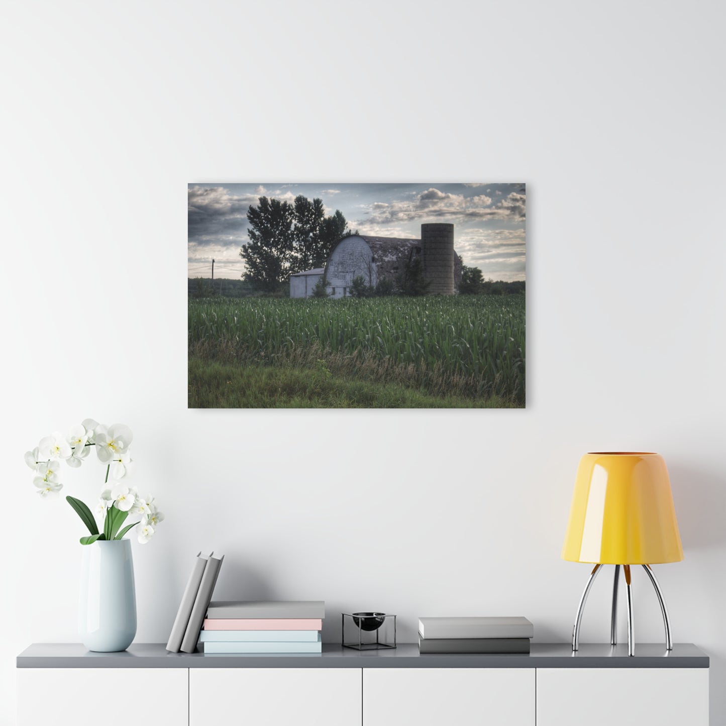 U R There Photography Genesee Road White Rustic Farmhouse Acrylic Wall Print