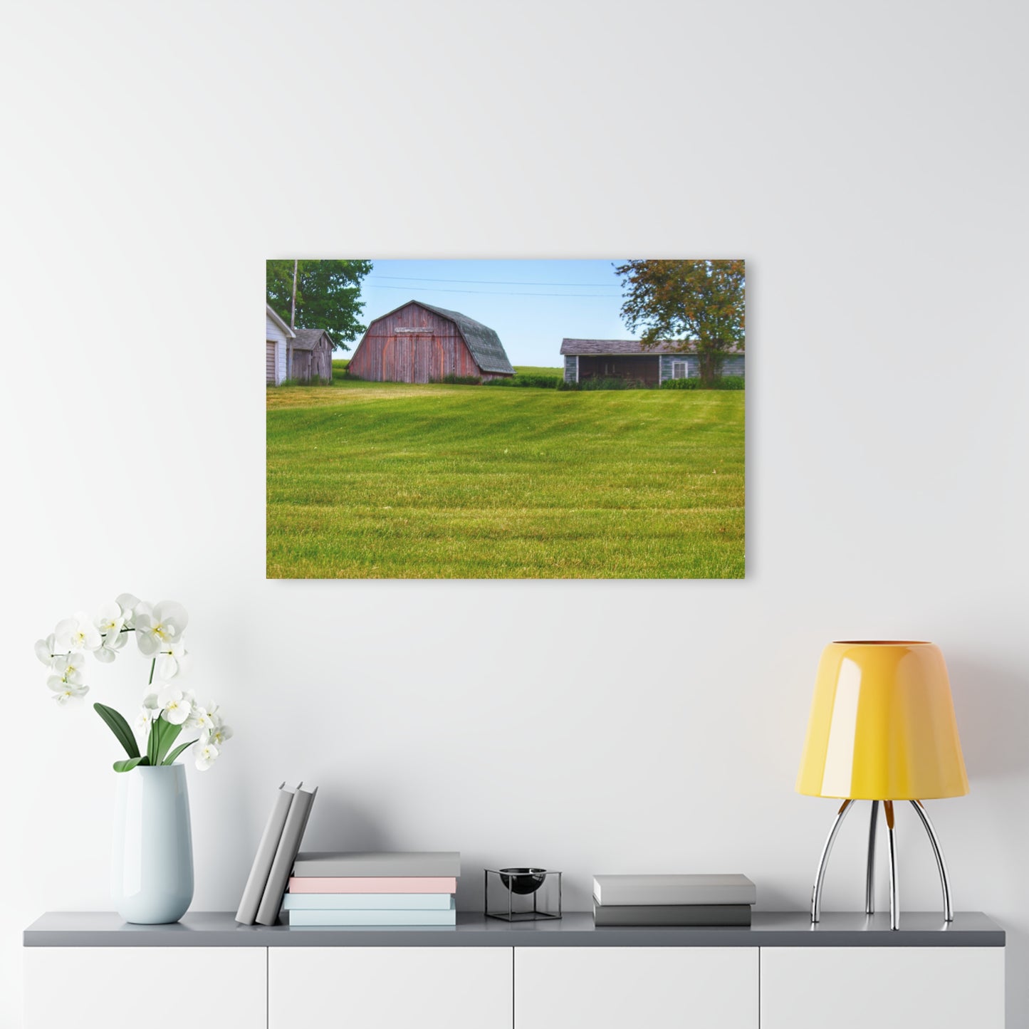 U R There Photography Cass City Elmwood Greys Rustic Farmhouse Acrylic Wall Print