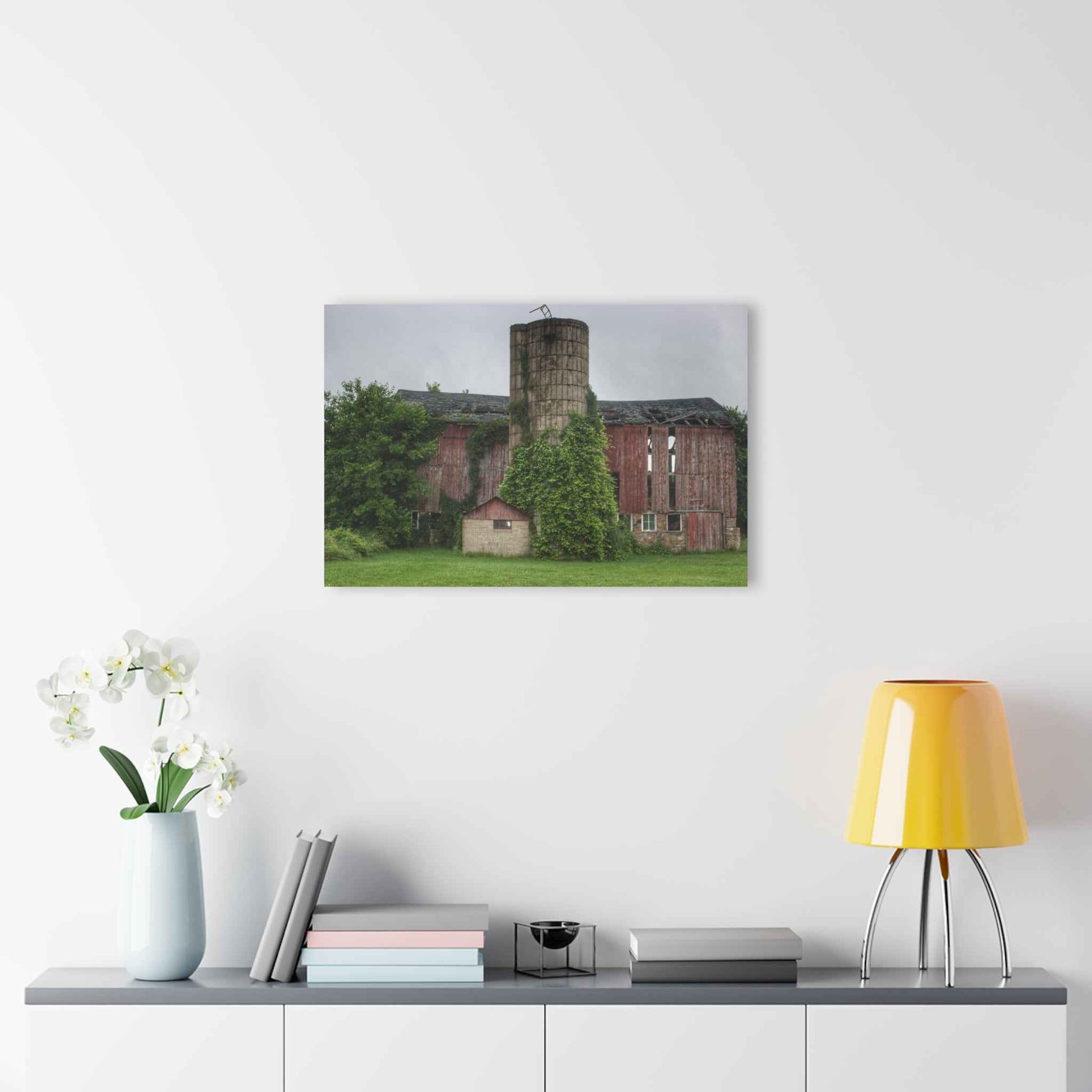 U R There Photography Imlay City Road Red I Rustic Farmhouse Acrylic Wall Print