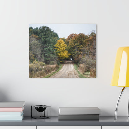 U R There Photography Country Roads in Dryden I Rustic Farmhouse Acrylic Wall Print