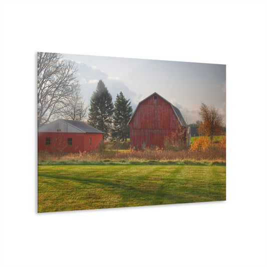 U R There Photography Invitational Drive Red Rustic Farmhouse Acrylic Wall Print