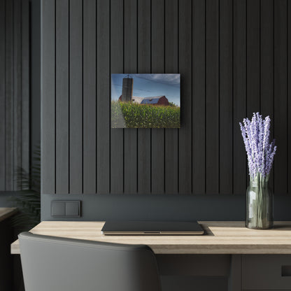 U R There Photography Above the Corn on Tuscola Road Rustic Farmhouse Acrylic Wall Print