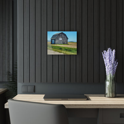 U R There Photography Unionville M-25 USA Grey Rustic Farmhouse Acrylic Wall Print