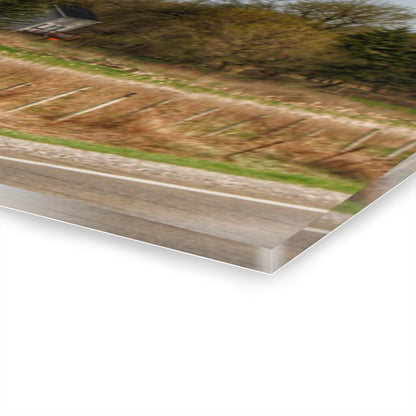 U R There Photography M-24 TnT Red II Rustic Farmhouse Acrylic Wall Print