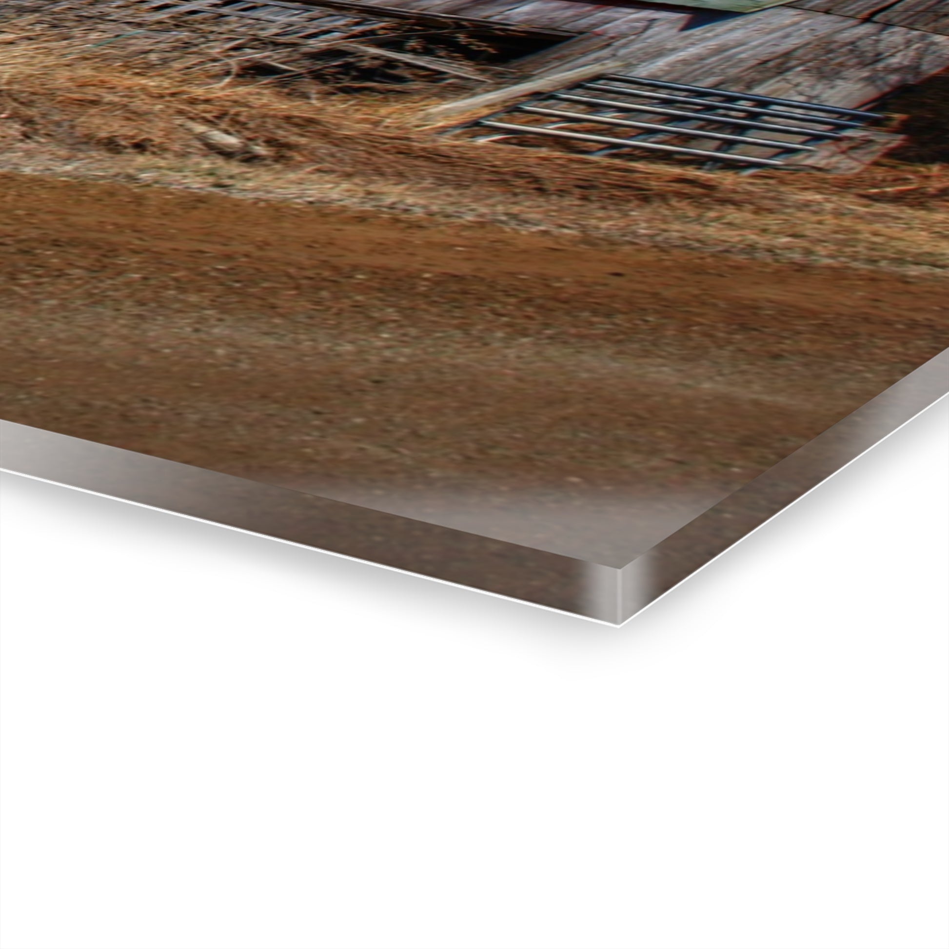 Romeo Plank Road Forgotten Greys II Rustic Farmhouse Acrylic Wall Print
