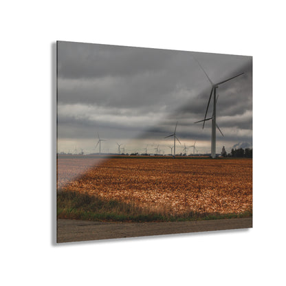 U R There Photography Garner Road Windmills Rustic Farmhouse Acrylic Wall Print