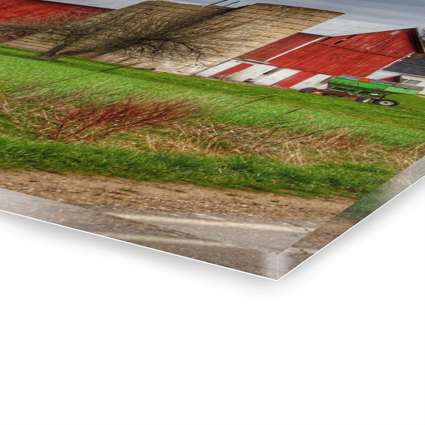 U R There Photography Fostoria Red III Rustic Farmhouse Acrylic Wall Print