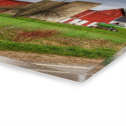 U R There Photography Fostoria Red III Rustic Farmhouse Acrylic Wall Print