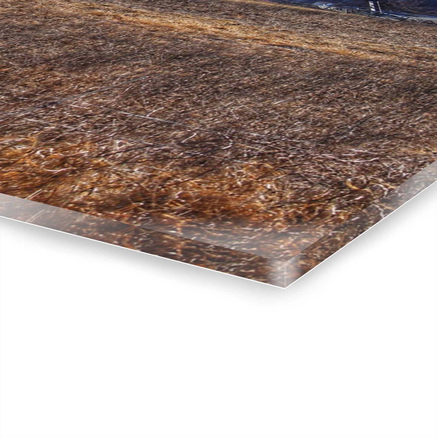 U R There Photography Marathon Haybarn on the Hill I Rustic Farmhouse Acrylic Wall Print