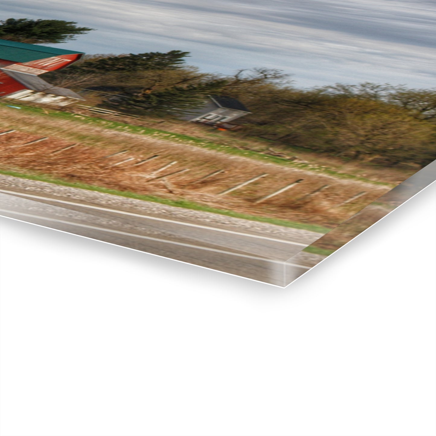 U R There Photography M-24 TnT Red II Rustic Farmhouse Acrylic Wall Print