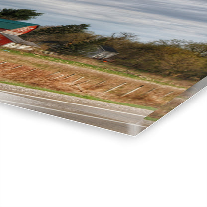 U R There Photography M-24 TnT Red II Rustic Farmhouse Acrylic Wall Print