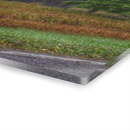 U R There Photography Metamora Road Grey Rustic Farmhouse Acrylic Wall Print