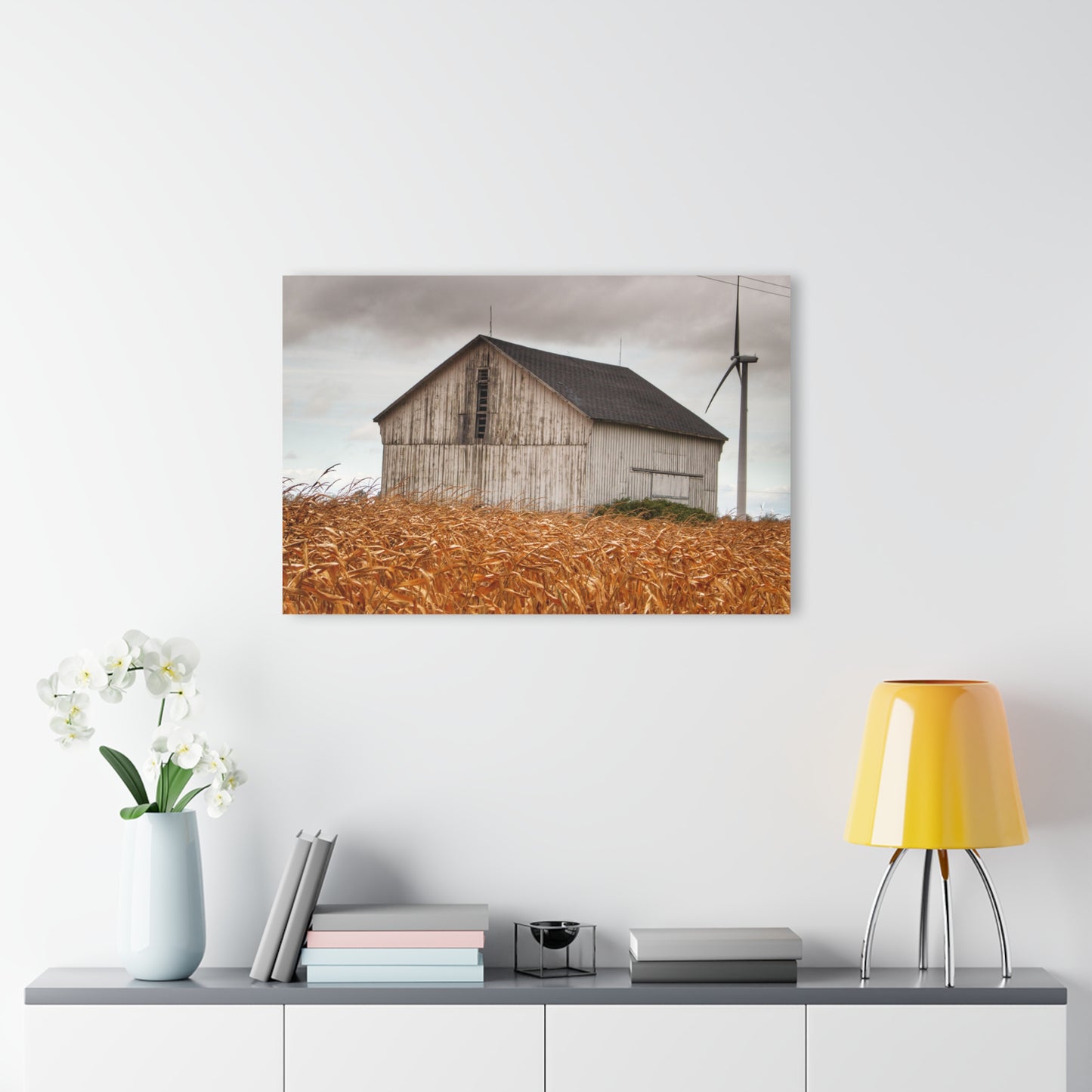 U R There Photography Merry Road Grey Rustic Farmhouse Acrylic Wall Print