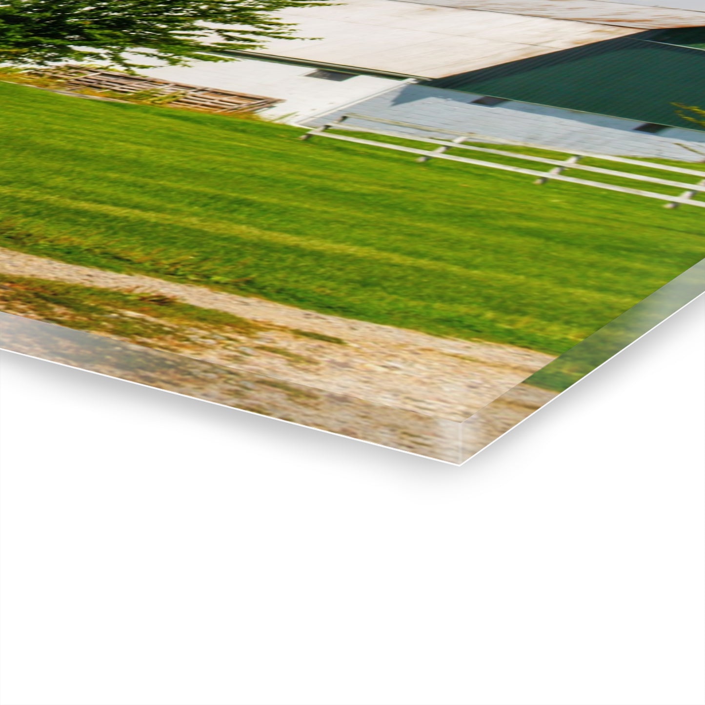 U R There Photography Hough Road Green Rustic Farmhouse Acrylic Wall Print