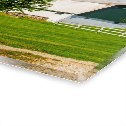 U R There Photography Hough Road Green Rustic Farmhouse Acrylic Wall Print