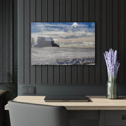 U R There Photography Early Spring Grey I Rustic Farmhouse Acrylic Wall Print