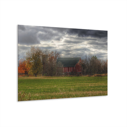 U R There Photography Booth Road Hidden Red I Rustic Farmhouse Acrylic Wall Print